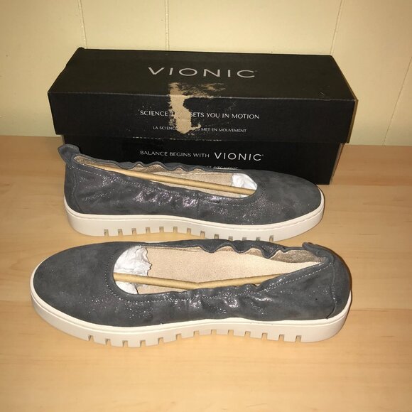 Vionic Uptown Ballet Flats - Polluted Silver - 8.5 - Picture 2 of 10